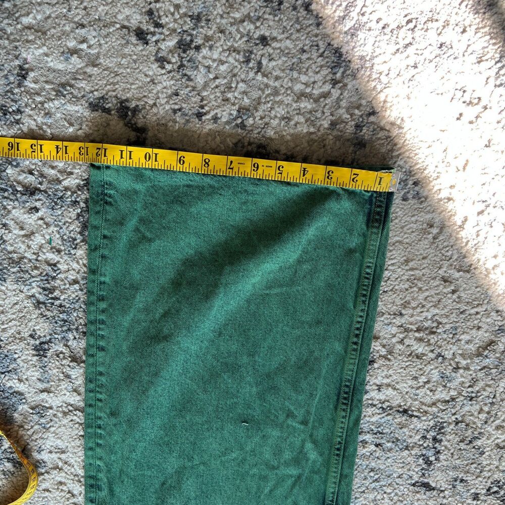 BDG Skater Baggy Jeans 29 Green Overdyed Wide Leg Urban Outfitters Baggy Denim - Picture 11 of 11